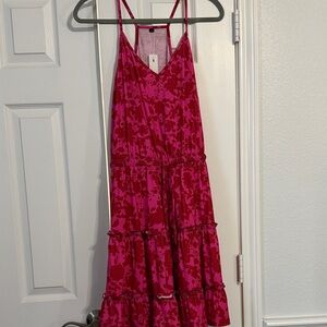 Pink Floral Maxi Dress